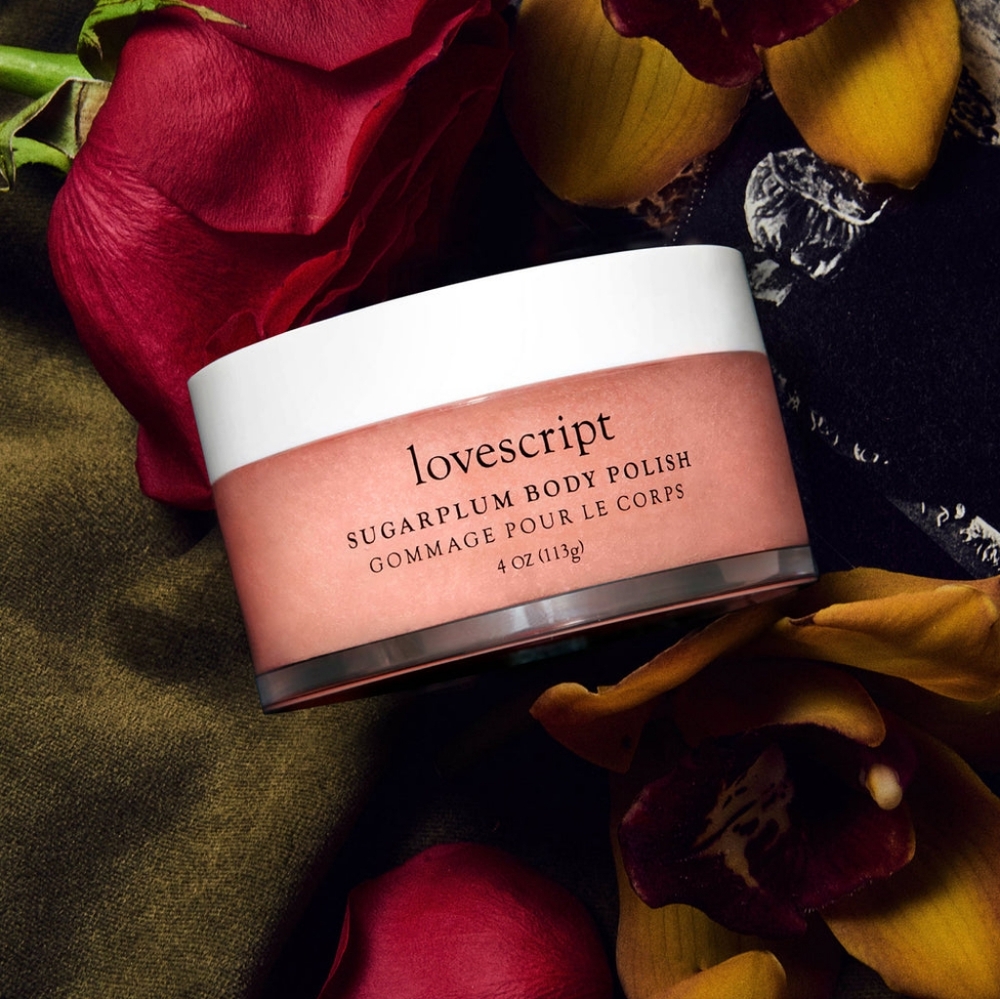 Lovescript sugarplum body polish